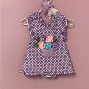 Mud pie swing back shirt with bloomers